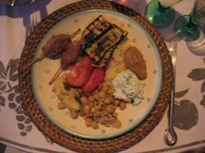 My plate of Balkan food!