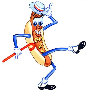 Dancing hot dog C