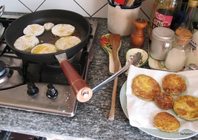 frying eggplant