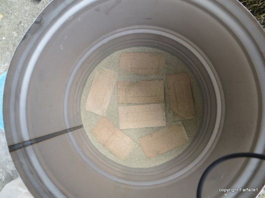 fire bricks at bottom