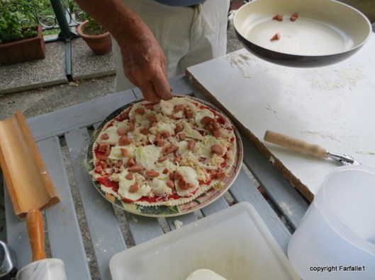 pizza ready for oven