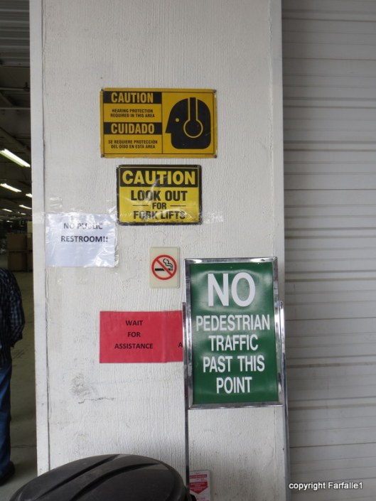 United Food Bank Tour wall of no-no's