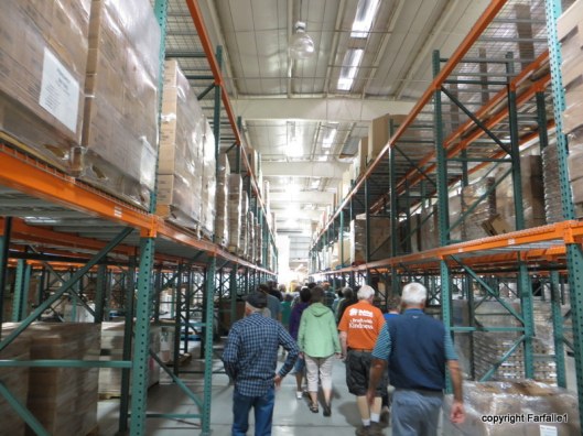 United Food Bank Tour warehouse