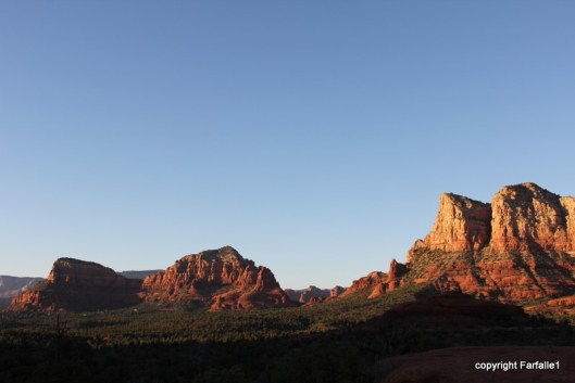 Sedona rocks in long light
