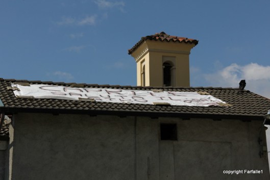 welcome banner for the helicopters