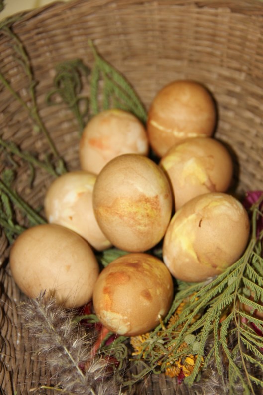 easter eggs for card