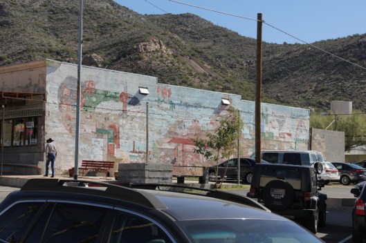 Superior House Tour mural, faded