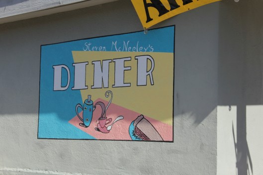 Superior House Tour painted sign Steven McNeeley's diner