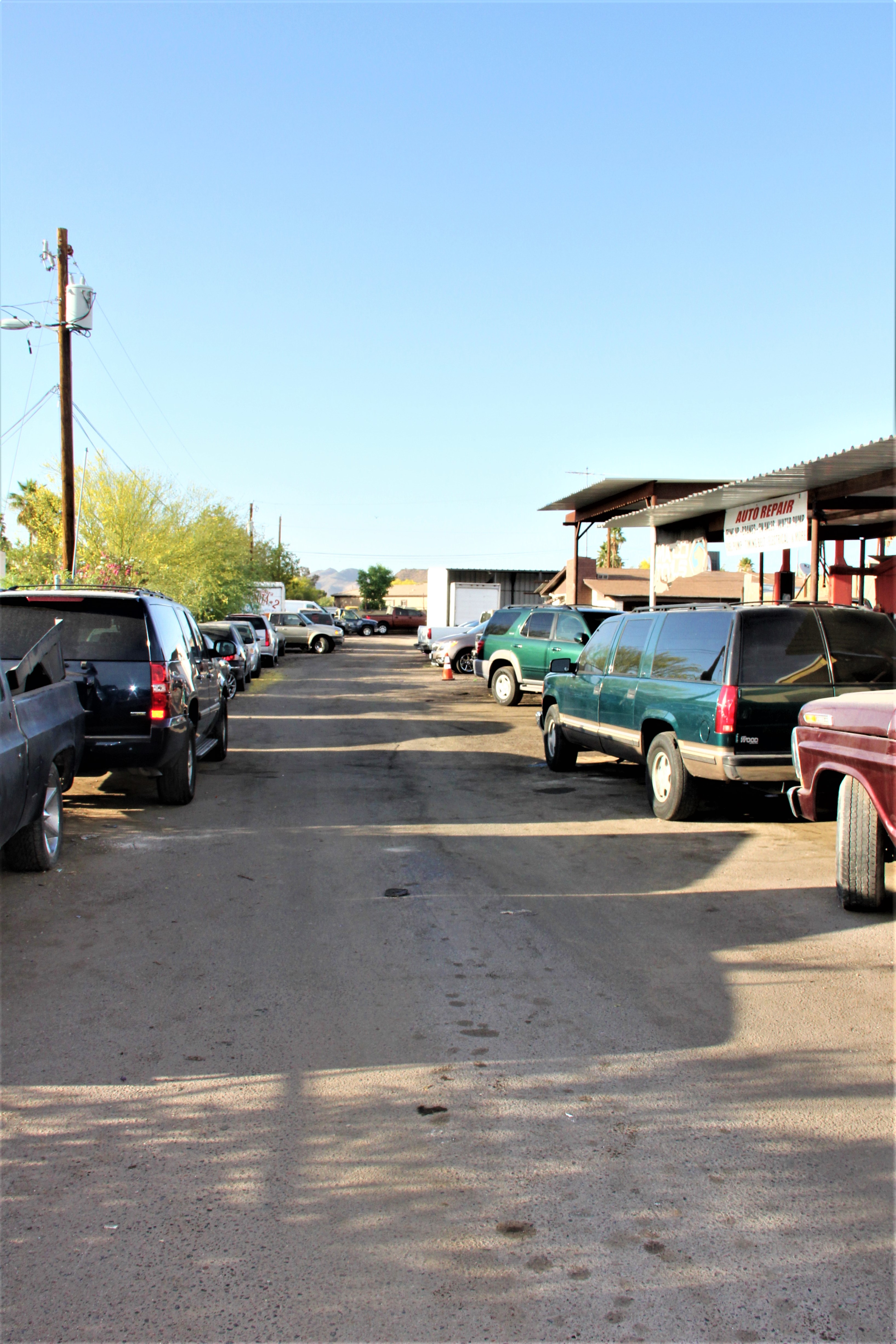 Road to Eddy's Body Shop